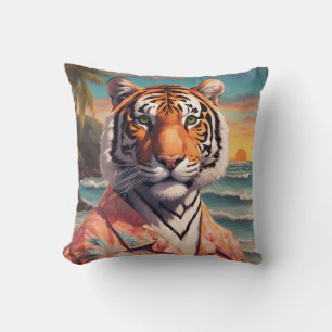 Tiger Holiday Cushion