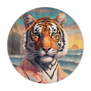 Tiger Holiday Cutting Board