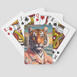 Tiger Holiday Playing Cards