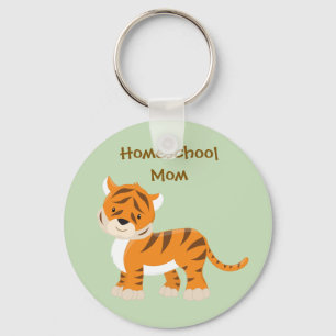 Tiger Homeschool Mum Key Ring