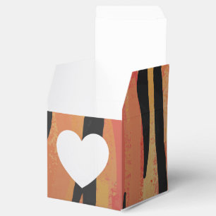 Tiger Hot orange and Black Print Favour Box
