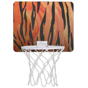 Tiger Hot orange and Black Print Mini Basketball Hoop