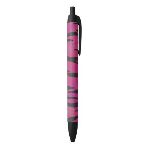 Tiger Hot Pink and Black Print Ink Pen