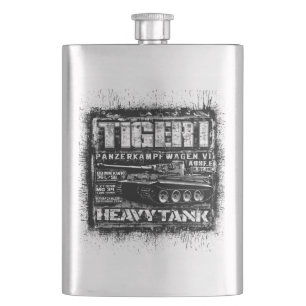 Tiger I Hip Flask