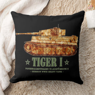Tiger I World War Two German Heavy Tank Panzer WW2 Cushion