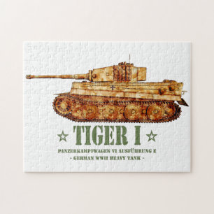Tiger I World War Two German Heavy Tank Panzer WW2 Jigsaw Puzzle