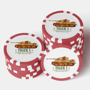 Tiger I World War Two German Heavy Tank Panzer WW2 Poker Chips