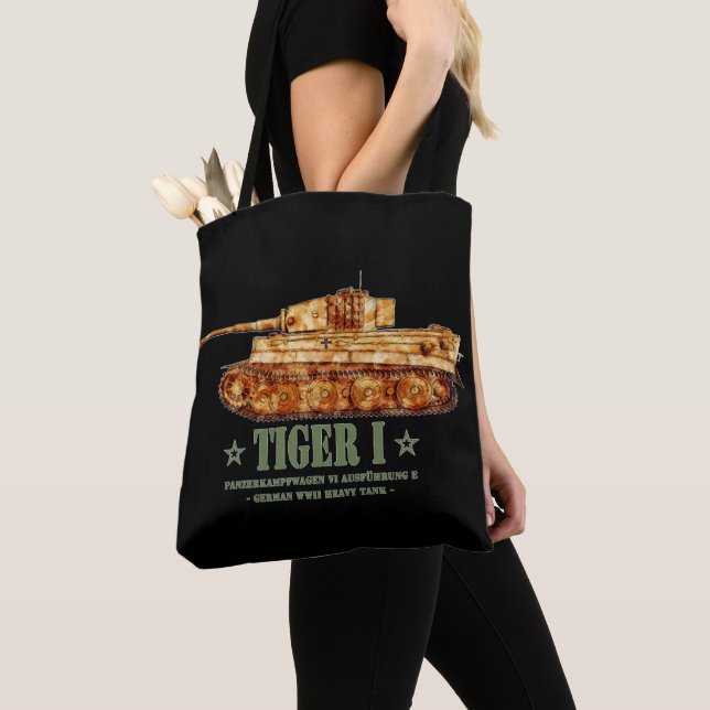 Tiger I World War Two German Heavy Tank Panzer WW2 Tote Bag (Close Up)