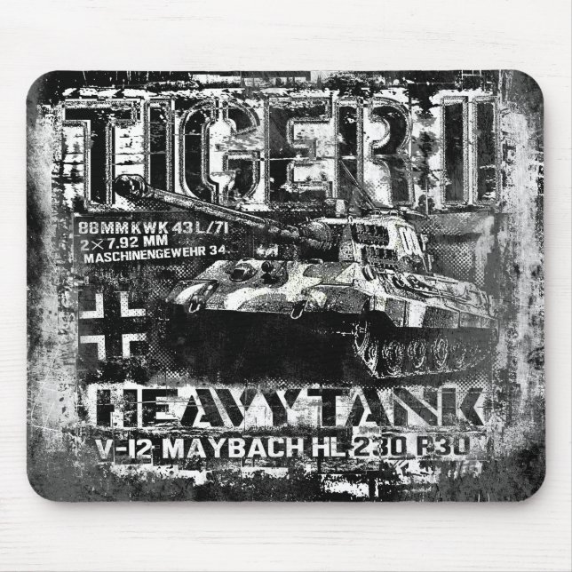 Tiger II Mouse Mat (Front)