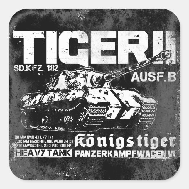 Tiger II Sticker (Front)
