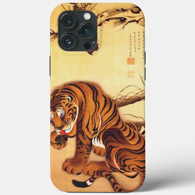 Tiger Illustration by Ito Jakuchu Case-Mate iPhone Case (Back)