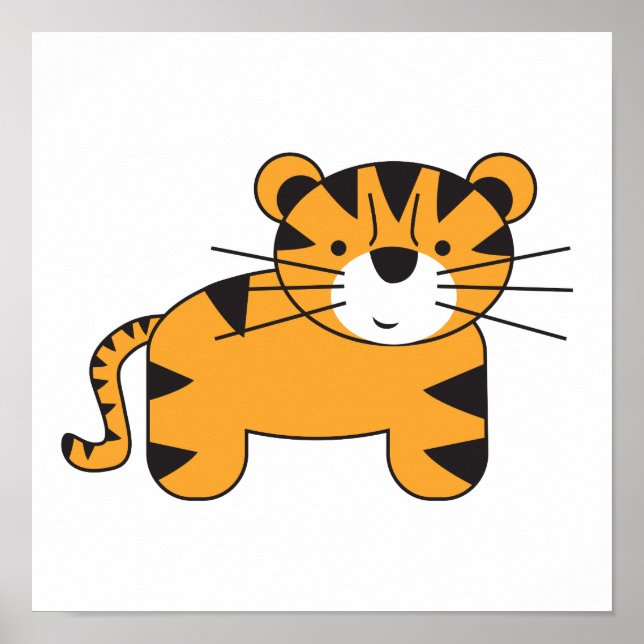 Tiger illustration by Lorena Depante Poster (Front)