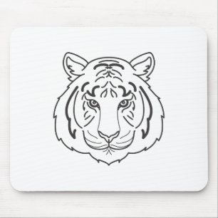 Tiger Illustration Mouse Mat