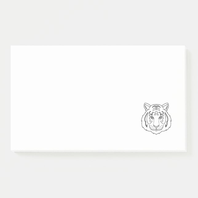 Tiger Illustration Post-it Notes (Front)