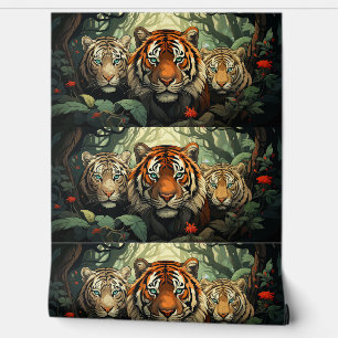 Tiger Illustrations Wallpaper