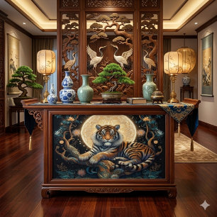 Tiger in a Tree Asian Decoupage Art Tissue Paper