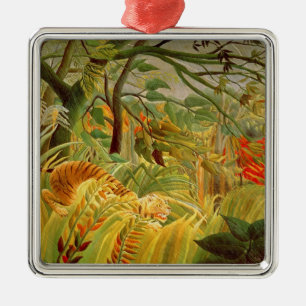 Tiger in a Tropical Storm  1891 Metal Tree Decoration