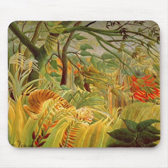 Tiger in a Tropical Storm  1891 Mouse Mat (Front)