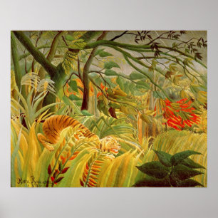 Tiger in a Tropical Storm  1891 Poster