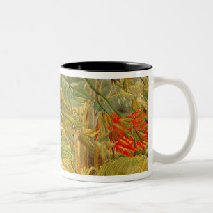 Tiger in a Tropical Storm 1891 Two-Tone Coffee Mug