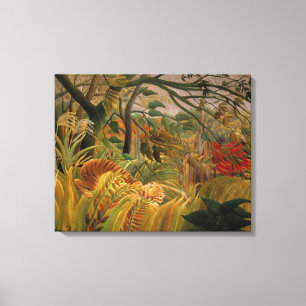 Tiger in a Tropical Storm by Henri Rousseau Canvas Print