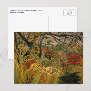 Tiger in a Tropical Storm by Henri Rousseau Postcard