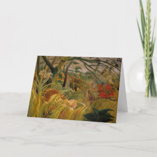 Tiger in a Tropical Storm Henri Rousseau Card