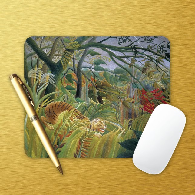 Tiger in a Tropical Storm Henri Rousseau Mouse Mat (Creator Uploaded)