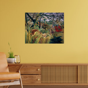 Tiger in A Tropical Storm   Henri Rousseau   Poster