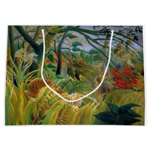 Tiger in a Tropical Storm, Rousseau Large Gift Bag