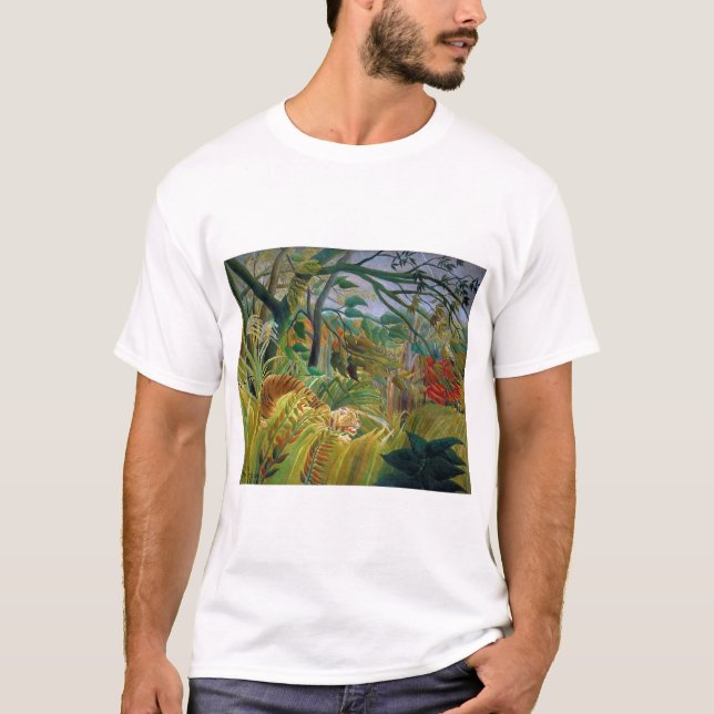 Tiger in a Tropical Storm, Rousseau T-Shirt (Front)