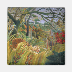 Tiger in a Tropical Storm (Surprised!) Rousseau Magnet