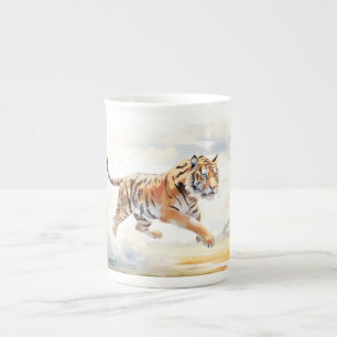 Tiger in Action 2 Bone China Mug