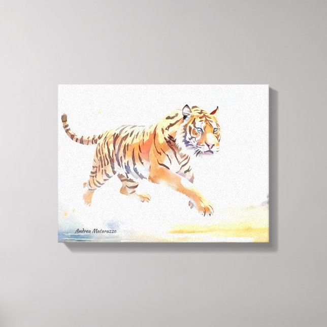 Tiger in Action 3  Canvas Print (Front)