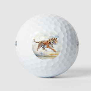 Tiger in Action Golf Balls