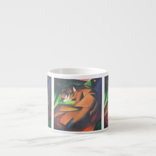 Tiger In Geometric Art Style Franz Marc Espresso Cup