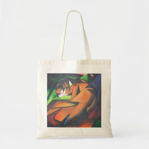 Tiger In Geometric Art Style Franz Marc Tote Bag