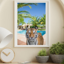 Tiger in Luxurious Villa Animal photography