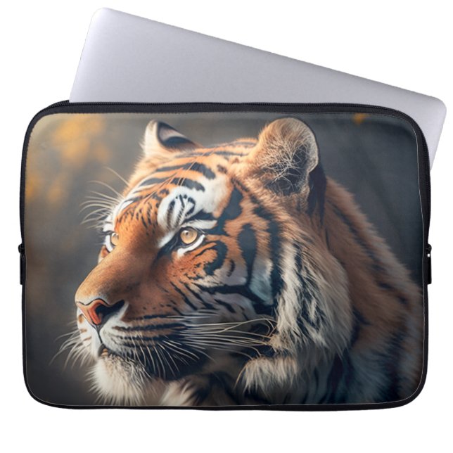 Tiger In Nature Neoprene Laptop Sleeve 13 inch  (Front)