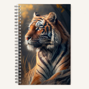 Tiger In Nature Spiral Notebook 5.5" x 8.5"
