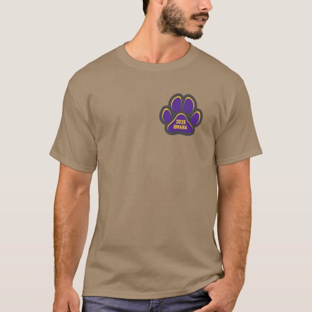 Tiger in OMAHA T-Shirt (Front)