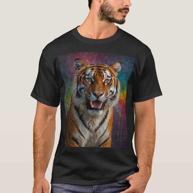 Tiger in Portrait T-Shirt (Front)
