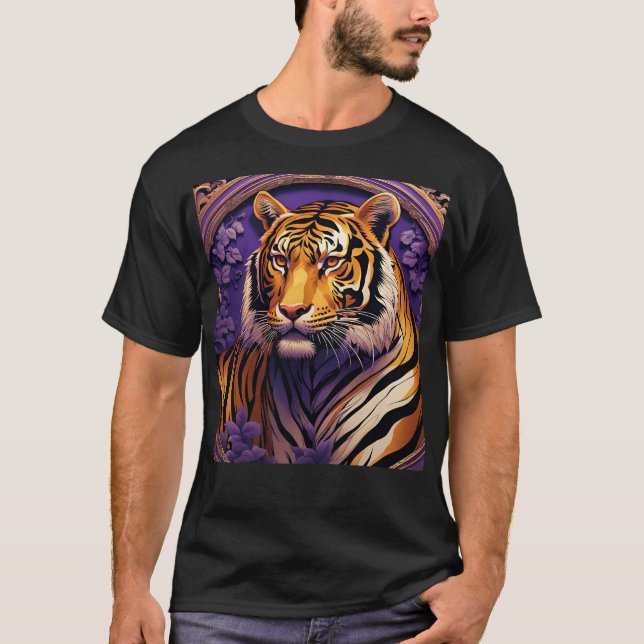 Tiger in purple T-Shirt (Front)