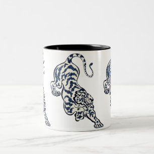 (Tiger in the Jungle) (1893) by Paul Ranson.  Two-Tone Coffee Mug