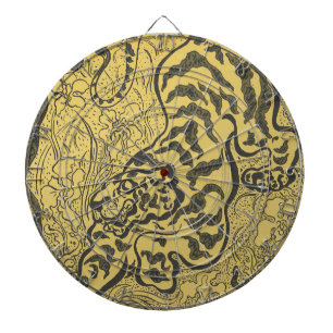 Tiger in the Jungle (Wild Animal) (by Paul Ranson) Dartboard