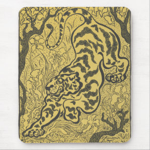 Tiger in the Jungle (Wild Animal) (by Paul Ranson) Mouse Mat