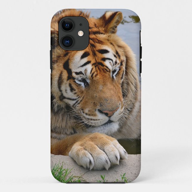 Tiger in the water Case-Mate iPhone case (Back)