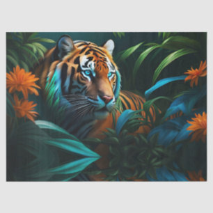 Tiger in Tropical Jungle Tissue Paper