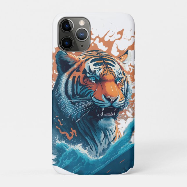Tiger in Water - Perfect gift for tiger lover Case-Mate iPhone Case (Back)