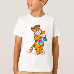 Tiger in Winter with Scarf T-Shirt
